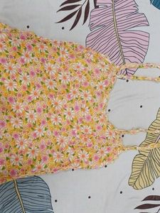 yellow floral summer dress