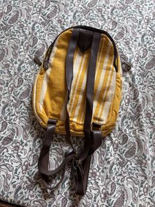 Maisha by Esha Striped Canvas Backpack