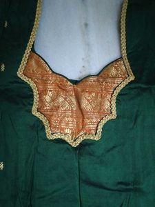 Green &amp; Gold Kurta