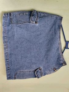 Denim Mini Skirt