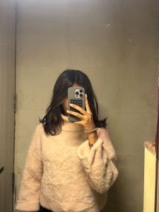 Cozy Pink Turtleneck Sweater