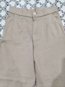 Stylish Beige Wide-Leg Pants