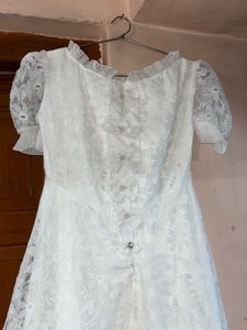Elegant White Lace Maxi Dress