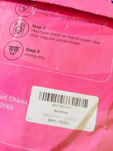 Healthfab S, M Size Reusable Period Panty Maroon