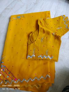 Heavy Party Wear Saree Used Only Once