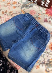 Blue Denim Shorts