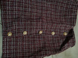 Savana Chic Tweed Skirt crop Jacket Set