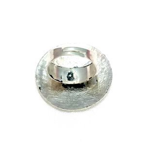 Silver Oxidised Statement Ring