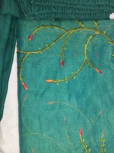 Green Embroidered Kurta