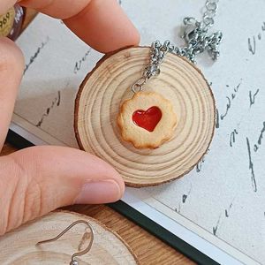 Jam Heart Cookie Earrings &amp; Necklace