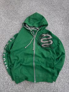 Green Slytherin Zip-Up Hoodie