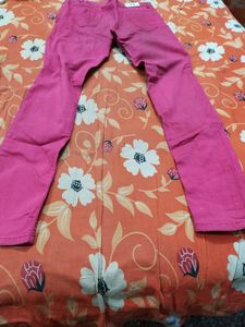 Hot pink jeans( waist 34)