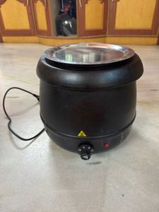 New Hotel steel soup tureen or kettle 400w black.