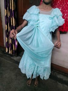 Girls' Light Blue Party Dress