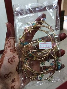 Colorful Beaded Bangle Set