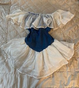Boho Off-Shoulder Ruffle Dress