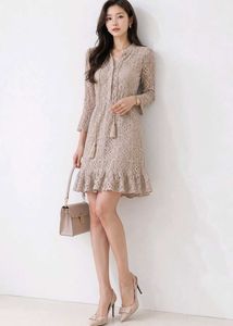 Boho Lace Tassel Dress