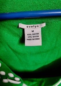 Green Embellished Tank Top
