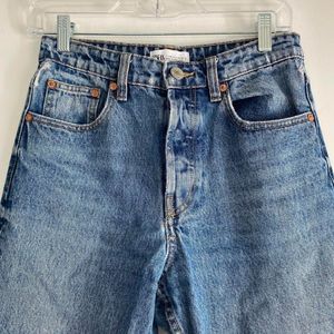 Zara Classic Blue Wash Straight Leg Jeans