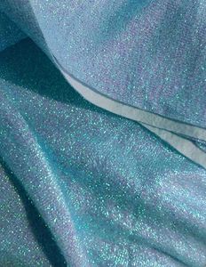 2 Mtr Sparkling Blue Fabric Piece