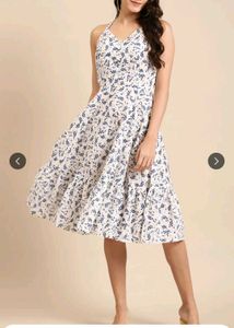 Chic Floral Print Midi Dress