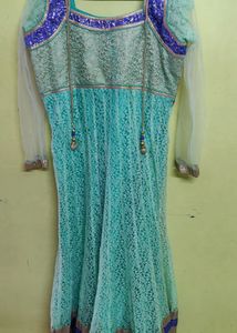 One time worn, very good condition floor length anarkali...
