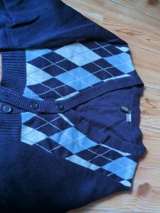 Argyle Cropped Cardigan xs size