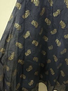 Elegant Navy Blue Ethnic Gown