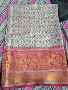 never used Royal semi Silk Saree