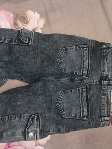 Acid Wash Cargo Jeans