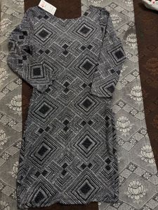 Bodycon midi shimmer Sleeve Dress