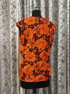 Vibrant Floral Sleeveless Blouse