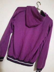 Purple 'Subway' Zip-Up Hoodie