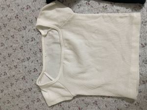 Set of 2 Square Neck Ribbed Crop Tops