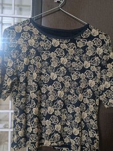 Floral Print Short Sleeve Top