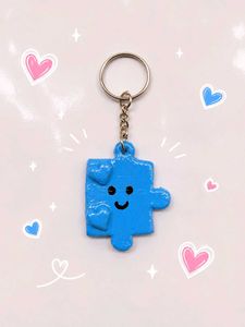 Cute Puzzle Piece Keychains