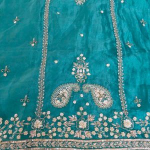 Elegant partywear unstitched suit, dress material