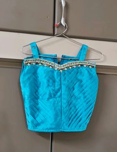 Stunning Teal Embroidered Kurti