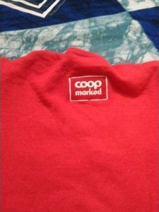 Red Coop Marked Sweater