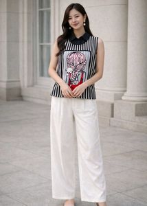 Striped Sleeveless Top