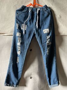 Distressed Denim Jeans