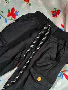 Stylish Black Cargo Capri Pants