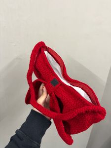 Red Crochet bow Bag