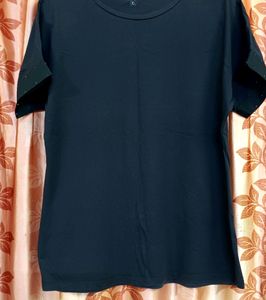 XL Size Black Tshirt For Women