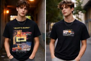 Graphic Print Black T-Shirt