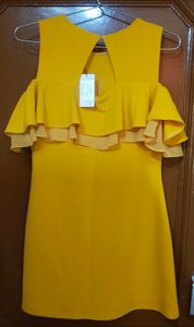 Mustard yellow dress