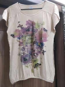 Printed Stretchable Top For Girls