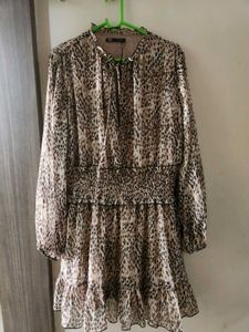 ZARA Animal Print Dress