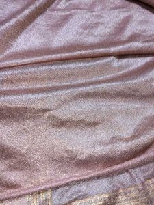 Elegant Pink &amp; Gold Saree