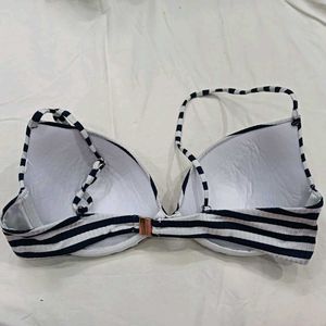 Striped 💙Bikini Top